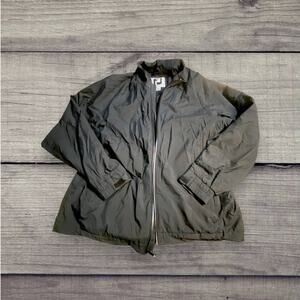 FootJoy Black Tour Collection Black Windbreaker Jacket Men's Size Med
